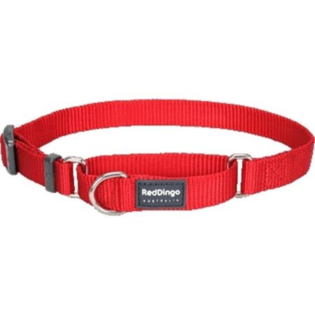 RED DINGO Red Dingo MC-ZZ-RE-SM Martingale Dog Collar Classic Red; Small MC-ZZ-RE-SM